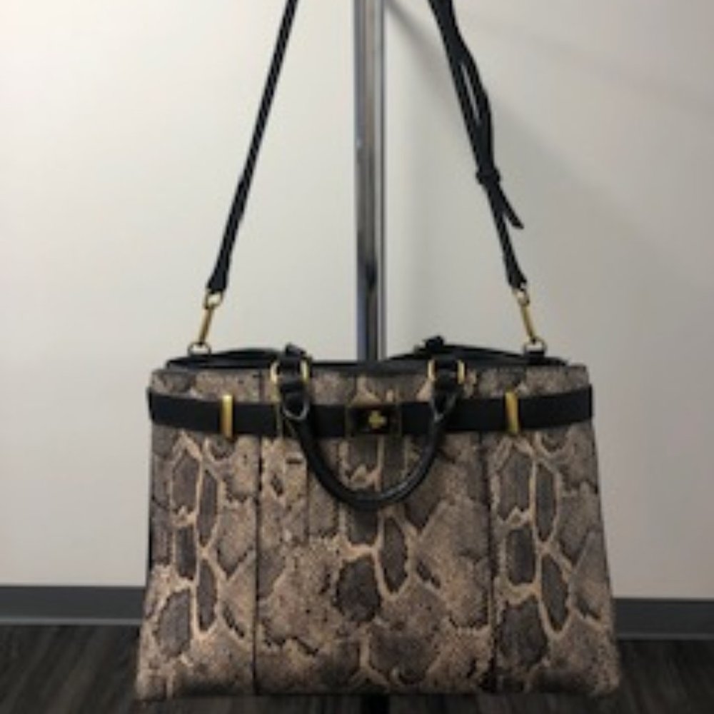 Antonio Melani Leather Handbag & Matching Leather Wallet